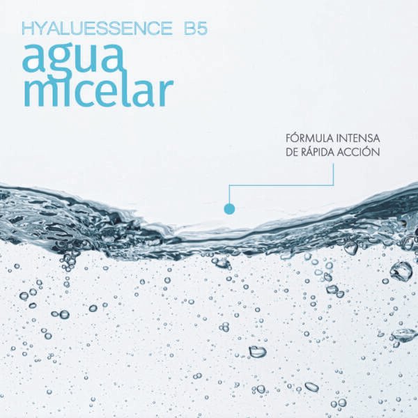 Nueva formula de Agua Micelar con Hyaluessence b5. Formula de intensa y de rápida acción