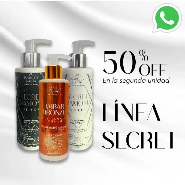 Productos de la línea Secret para el cuidado y belleza de tu piel.