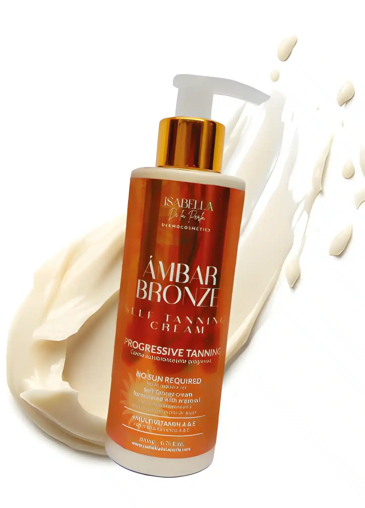 Ámbar Bronze de Isabella de la Perla - Bronceado radiante y natural.